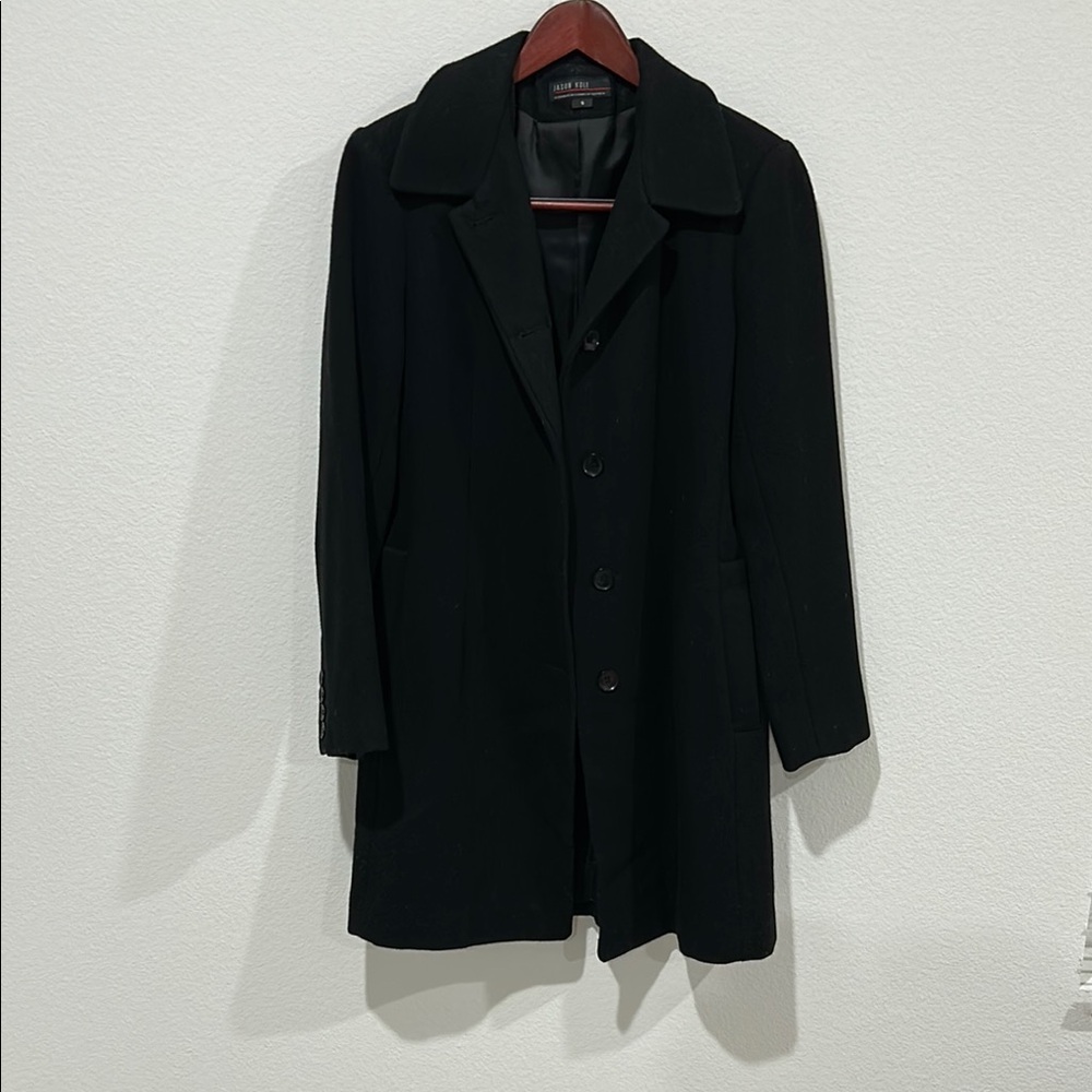 Jason Kole Classic Black Wool Coat